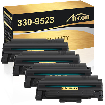 #ad 4 Pack Black Toner Cartridge Compatible With Dell 330 9523 1130 1130n 1133 1135N