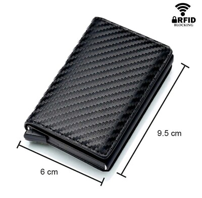 #ad Carbon Wallet RFID protected