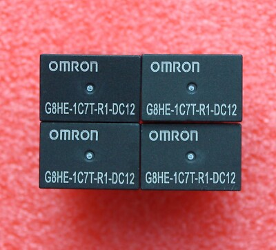 #ad 4pcs For OMRON G8HE 1C7T R1 DC12 High Current Automobile Relays DC12V 5 Pins