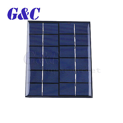 #ad Mini 6V 330mA Outdoor Solar Panel 2W Power Supply DIY Battery Epoxy Charger