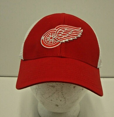 #ad Reebok NHL Detroit Red Wings Mesh Red Hat Adjustable One Size