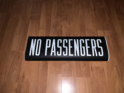 #ad IRT R17 NY NYC SUBWAY ROLL SIGN MYLAR NO PASSENGERS NOT IN SERVICE URBAN TRANSIT