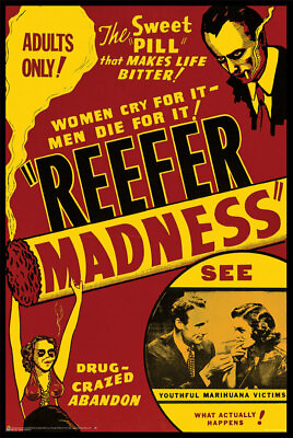 #ad Reefer Madness Vintage Movie Poster 24quot; x 36quot;