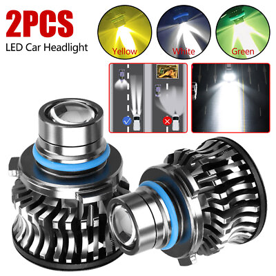 #ad 2X LED Projector Lens Fog Light Lamp Headlight Bulbs Car H11 H7 9005 9006 9012