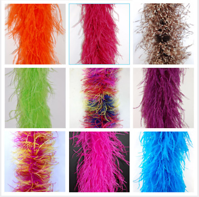 #ad OSTRICH Feather BOAS 72quot; Many Colors From 2 PLY 10 PLY Halloween Costumes Bridal