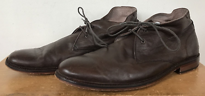 #ad Banana Republic Brown Leather Sole Lace Up Ankle Loafers Shoes Chelsea Boots 11