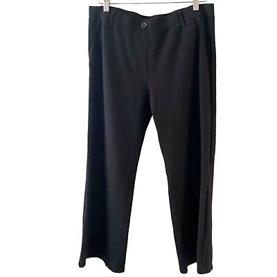 #ad Betabrand Black Classic Dress Yoga Boot Cut Pants 25.5quot; Inseam XL