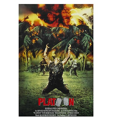 #ad Platoon Movie Poster 24quot; x 36quot;