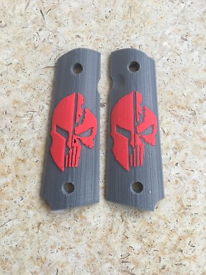 Full Size 1911 Grips Templar cross for full size Colts 3D printed Magwell $16.00