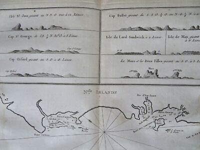 #ad New Ireland Latangai Papua New Guinea 1774 engraved Exploration coastal map
