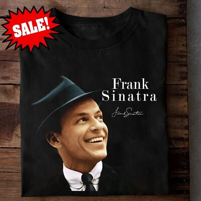 #ad NEW Frank Sinatra Black Unisex Cotton T Shirt Tee Classic