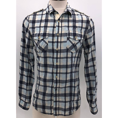 #ad Guess Plaid Button Down S