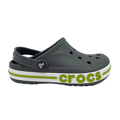 #ad Crocs Bayaband Boys Girls Clogs Size 2 J2 Gray Comfortable Lightweight Sandals