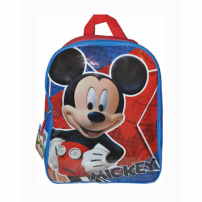 Disney Mickey Mouse 15quot; Backpack Kids School Toy Gift Book Bag Boys Girls NEW $9.15
