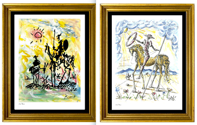#ad 2 quot;Don Quixotequot; Prints by Picasso amp; Dali Signed amp; Hand Numbered Ltd unframed