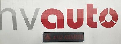 #ad Original Emblem Shield Tailgate Autobianchi A112 Abarth Badge Trunk New NOS