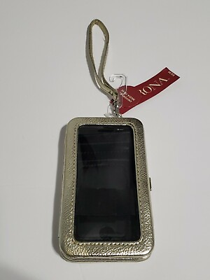NWT Target Universal Media Case Wristlet ID and Card Holder gold $9.00