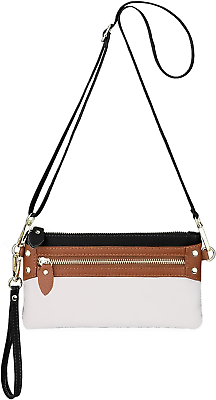 #ad Leather Wristlet Clutch Wallet Purse Envelope Style Crossbody Bags for Women Mot
