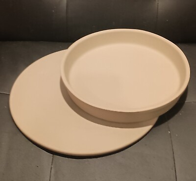 #ad Pampered Chef Family Heritage Stoneware 11quot; Deep Baking Dish amp; 13quot; Pizza Dish
