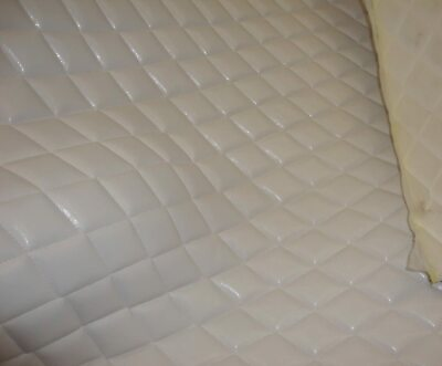 #ad Foam Upholstery White Houston faux leather diamond Quilted foam 3 8quot; Backing