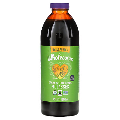 #ad Organic Molasses Unsulphured 32 fl oz 946 ml