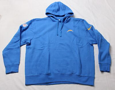 #ad Los Angeles Chargers Women#x27;s Nike Sideline Club Pullover Hoodie JL3 Blue Size XL