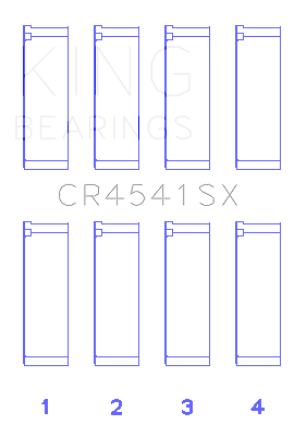 #ad King Engine Bearings Cr4541sx King Bearings