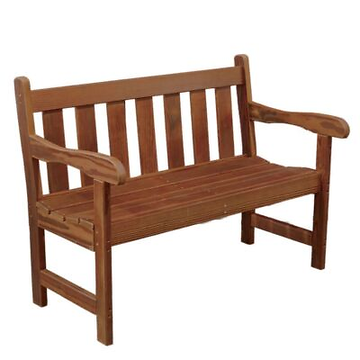 #ad 48quot; GARDEN BENCH Solid Red Cedar Outdoor Seat