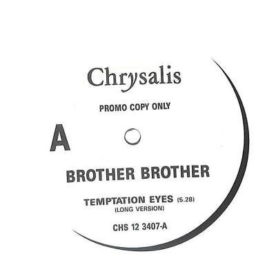 #ad Brother Brother Temptation Eyes Promo UK 12quot; Single 1989 CHS123407 Chrysalis EX