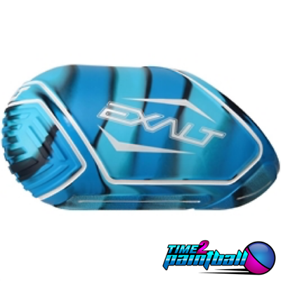 #ad Exalt Paintball Tank Cover Blue Swirl Medium Fits 68ci 72ci Rubber