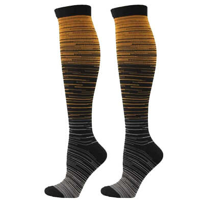 #ad 1Pair Anti Fatigue Copper Calf Compression Slimming Stockings For Men Women
