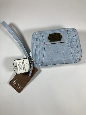 b.o.c. Ice Blue Thousand Oaks Wallet Wristlet Women RFID Identity Scan Shield $26.53