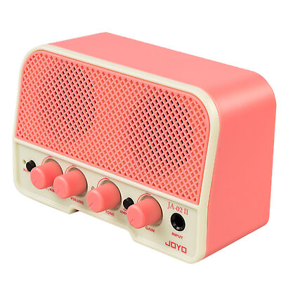 #ad Joyo JA02 II PINK 5W Rechargeable Mini Guitar Amp Pink