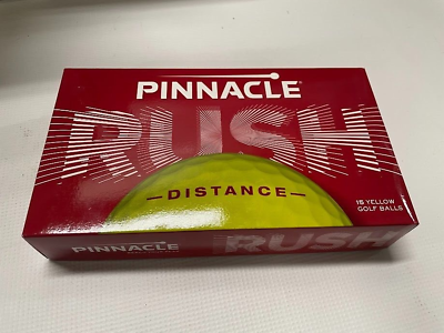 #ad NEW Pinnacle Distance Rush Golf Balls Yellow Set Of 15