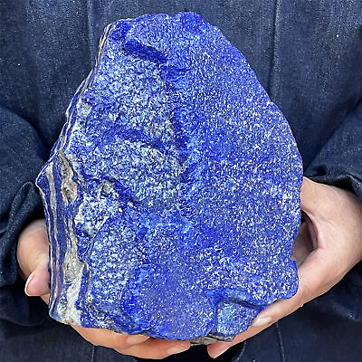#ad 11.55LB Natural Lapis lazuli Quartz Crystal irregular Furnishing articles