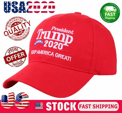#ad Donald Trump 2020 Hat Keep America Great MAGA Red Cap President Election Support