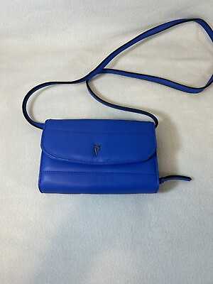 #ad Simply Vera Wang Crossbody Wallet Purse Clutch Blue A4
