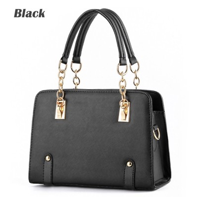 Women Chain Oblique Cross Handbags Shoulder Bag PU Leather Messenger Hobo Bags