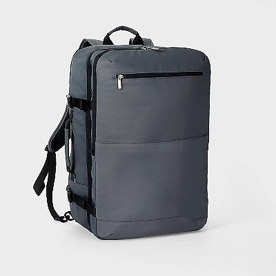 45L Travel 22.25quot; Backpack Gray Open Story