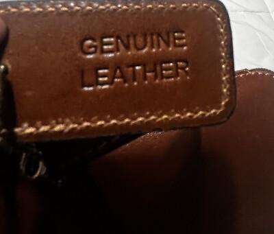 #ad LOUVIER Paris Vintage Women#x27;s Brown Genuine Leather Bag pack