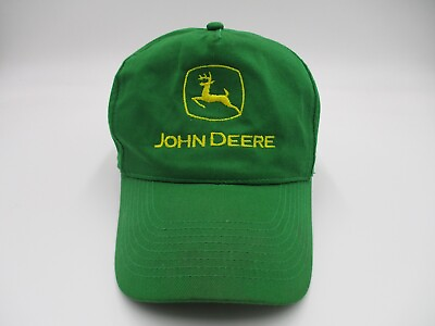 #ad John Deere Hat Cap Green Snap Back Adjustable Mens
