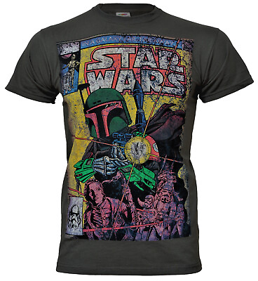 #ad Star Wars T Shirt Comic No. 68 Cover Boba Fett Official New Hope Original
