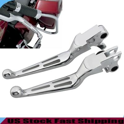 #ad Chrome Motorcycle Brake Clutch Lever Set For Harley Touring Street Electra Glide