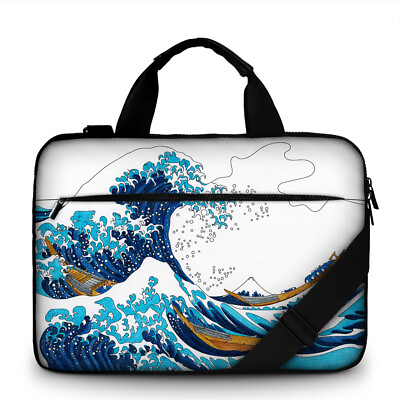 #ad 17 inch Printed Canvas Laptop Messenger Bag Carrying Case Briefcase Handbag 3502