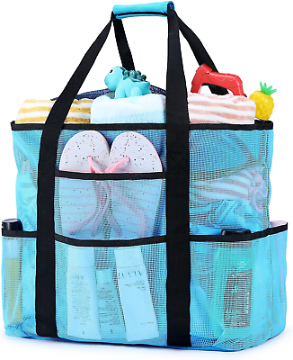 #ad Beach Bags for Women Mesh Beach Bag for Women Swim Pool Bag Beach Tote Bag for