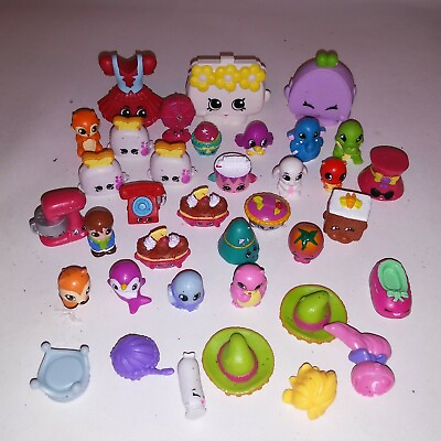 #ad Set of 37 Shopkins Kids Toys Girls Collectible