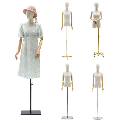 #ad Female Mannequin Torso Dress Form Portable Display Mannequin Portable elegantly