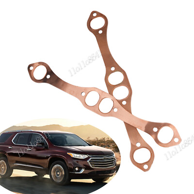 #ad Small Block Fit Chevy Oval Port Copper Header Exhaust GASKETS for PH306 Reusable