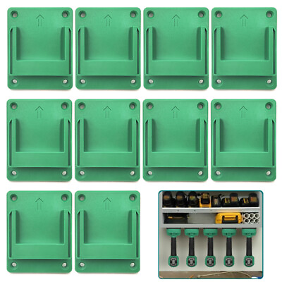 #ad 5 10Pcs Wall Mount Holder Tool Storage Rack Bracket For Hitachi For Metabo Tools