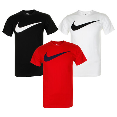 #ad Nike Men#x27;s Athletic Wear Short Sleeve Swoosh Graphic Workout Active Gym T Shirt